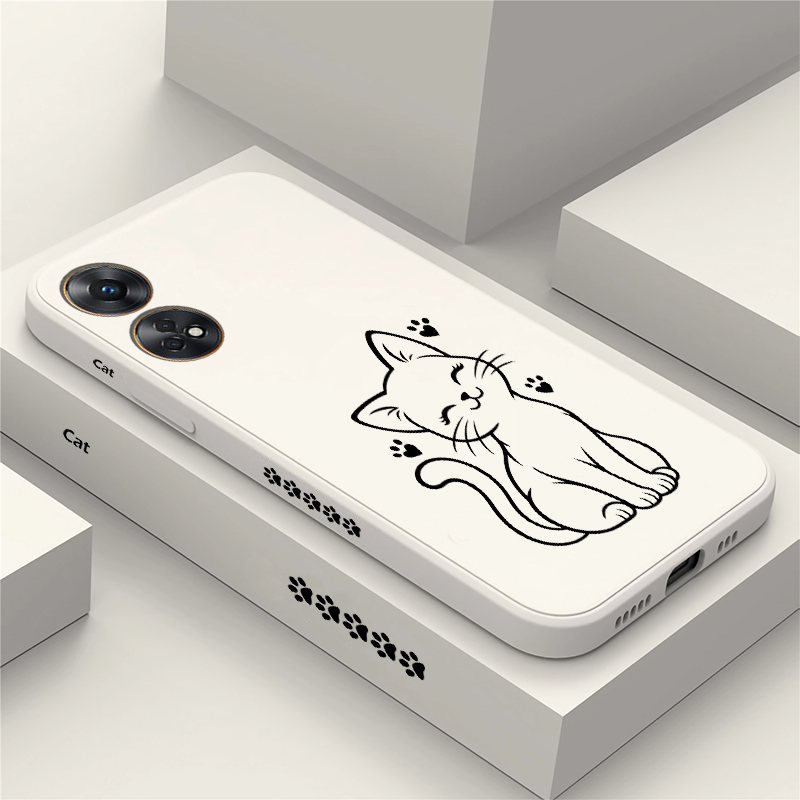 Phone Cases Drawing - Drawing Sketch Line Cat Phone Case