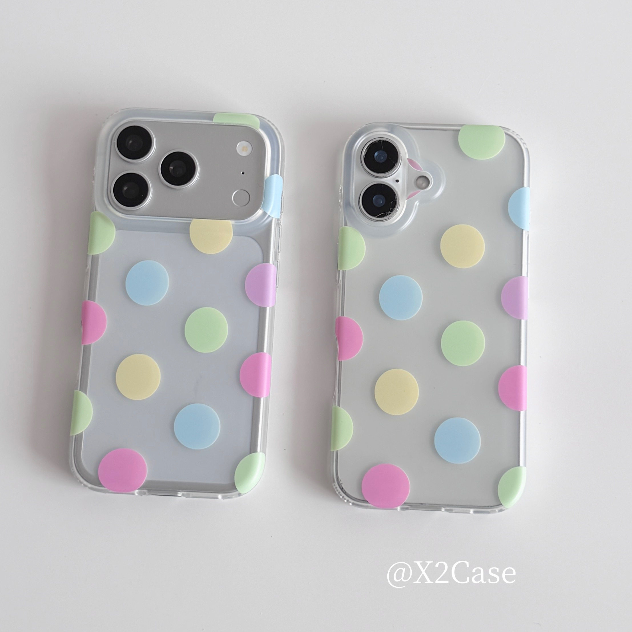 Phone Cases Xs Max - Korea Ins Colorful Polka Dots Matte