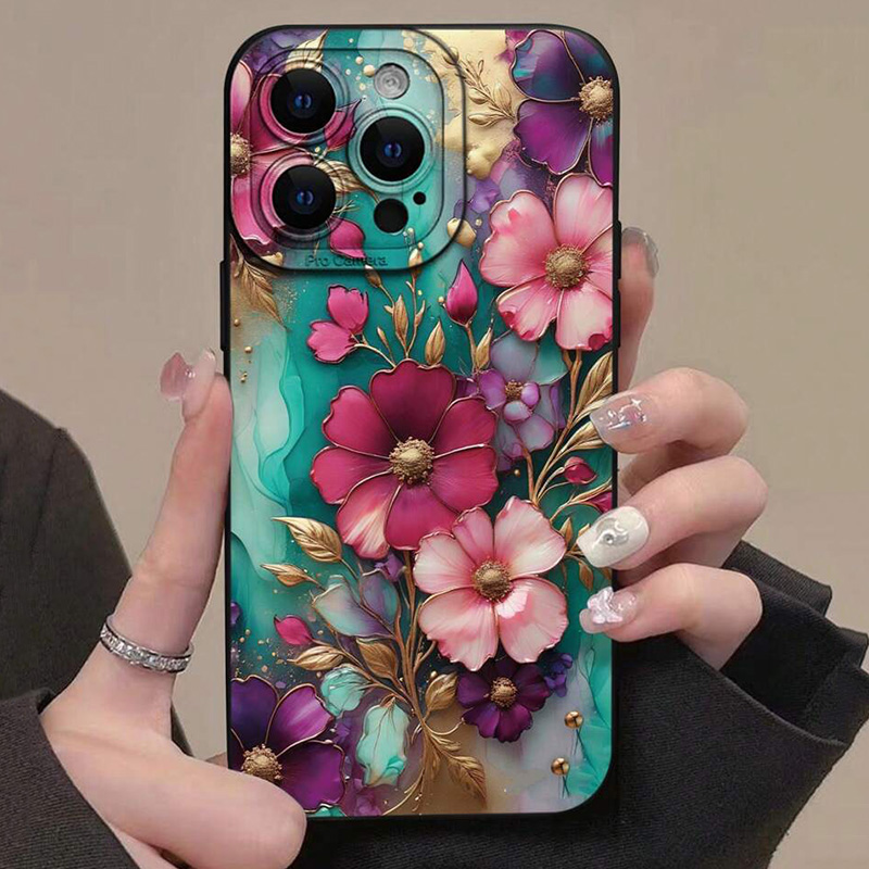 Phone Cases Vintage - Vintage Floral Pattern Phone Case For
