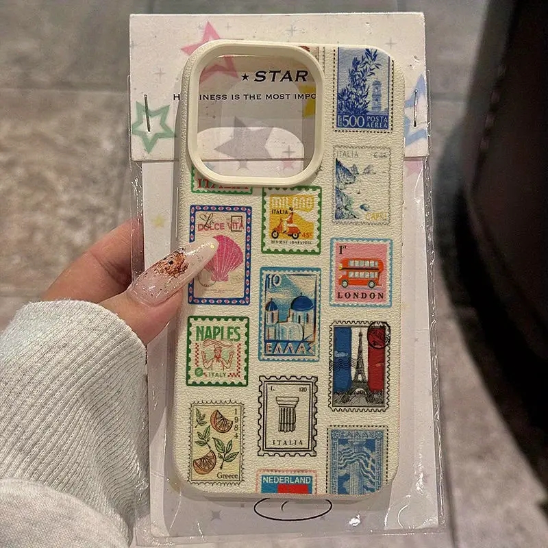 Phone Cases Drawing - Vibrant Retro Stamp Lichee Design Phone