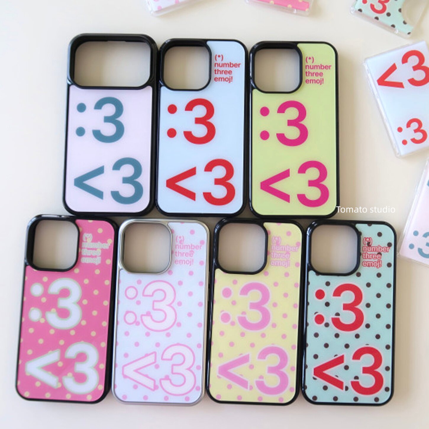 Phone Cases Junk - Korean Ins Digital Symbol Polka Dots
