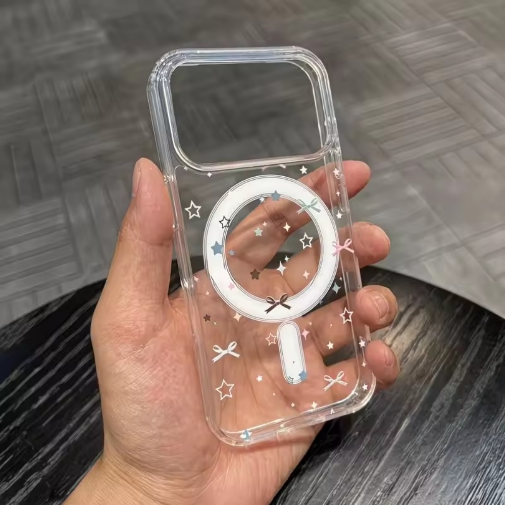 Star Bow Print Clear Phone Cas - огляд і ціна Clear Magsafe Case