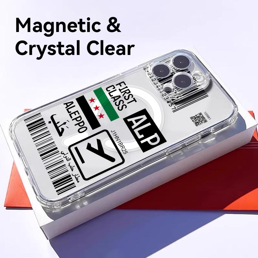 plane travel ticket syria Phon - огляд і ціна Clear Magsafe Case