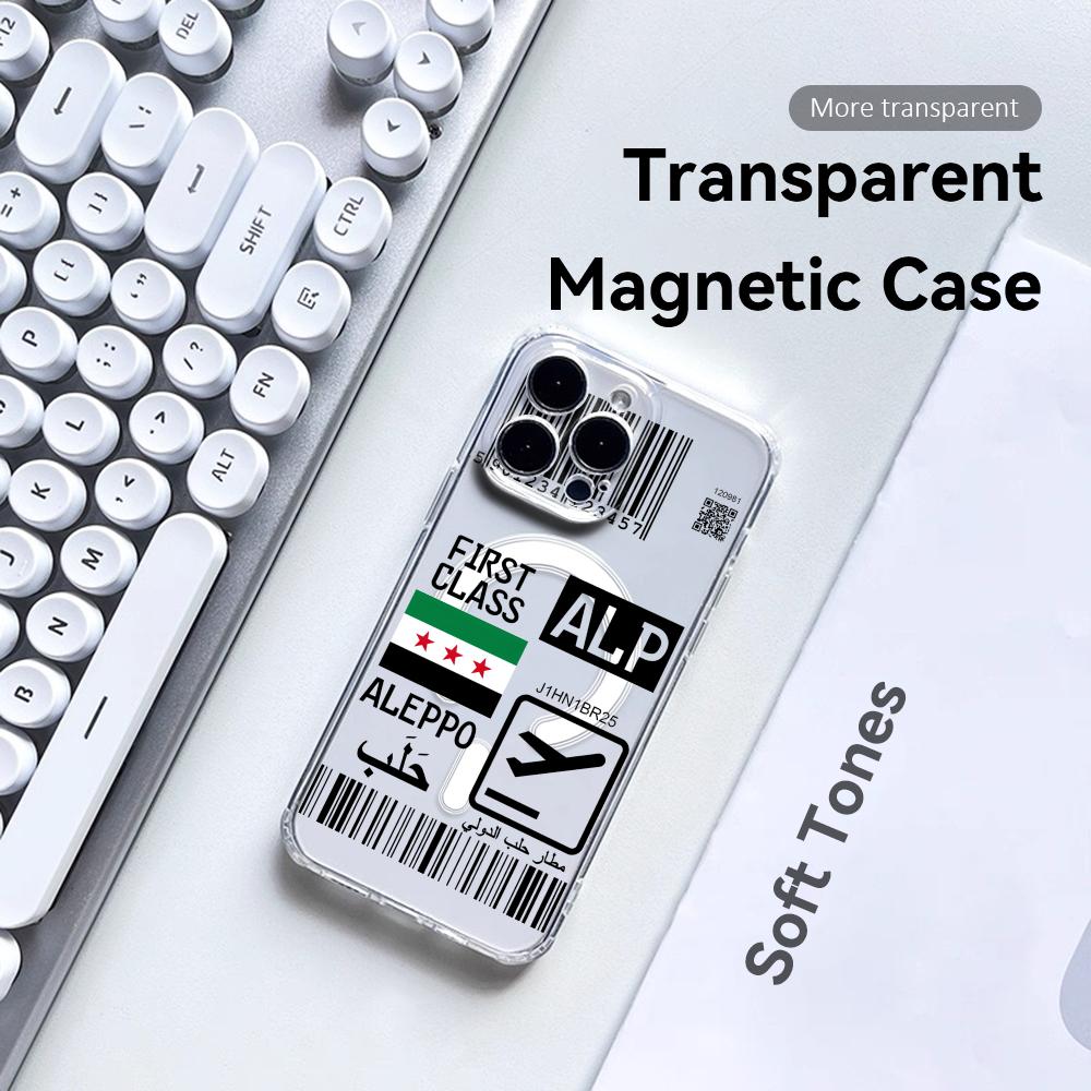 plane travel ticket syria Phon - огляд і ціна Clear Magsafe Case