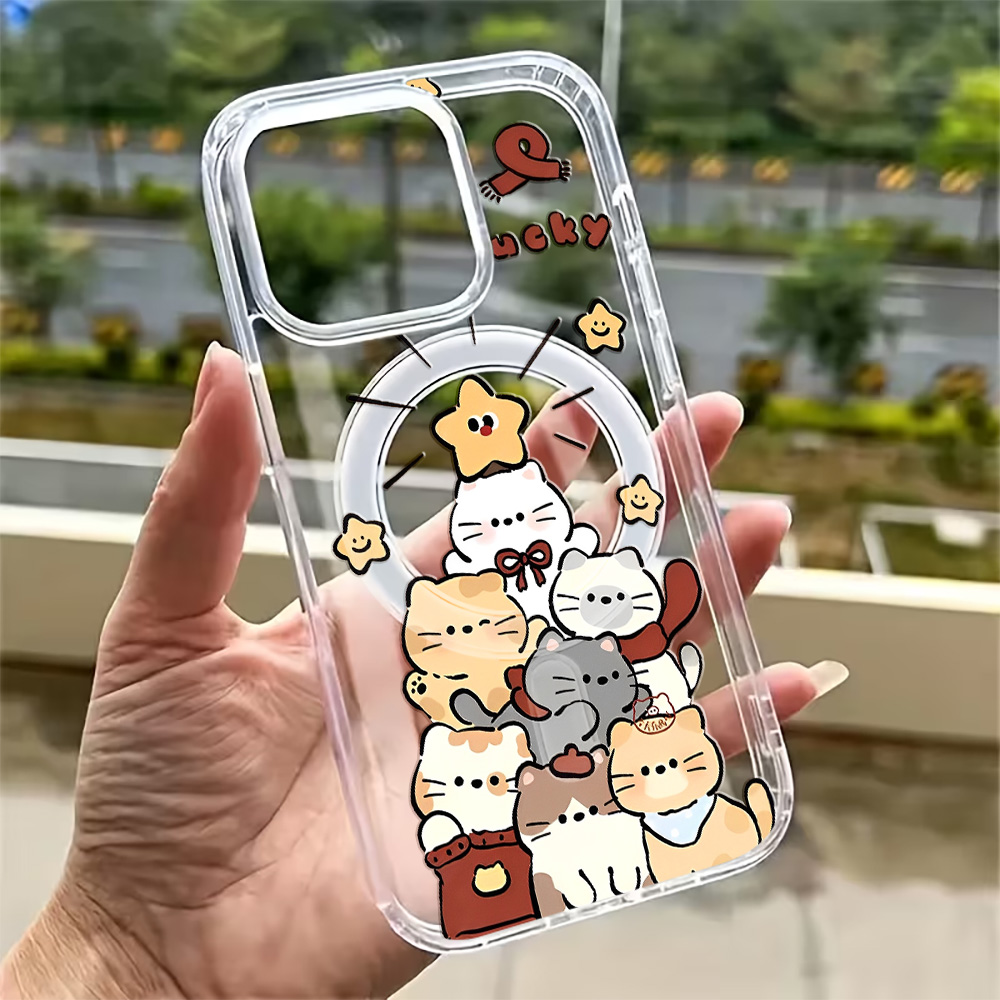 Cartoon Polka Dots Phone Case  - огляд і ціна Clear Magsafe Case