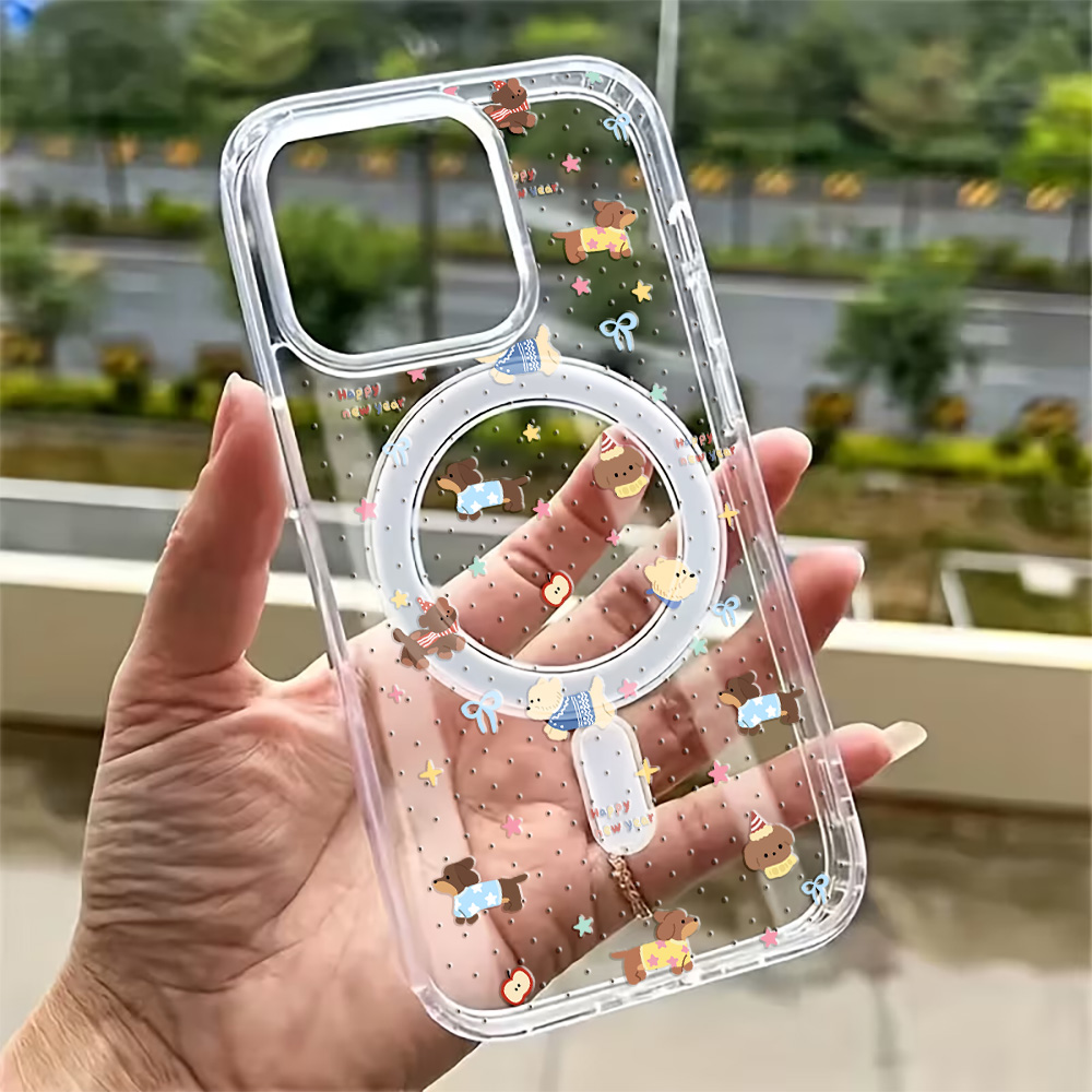 Cartoon Polka Dots Phone Case  - огляд і ціна Clear Magsafe Case