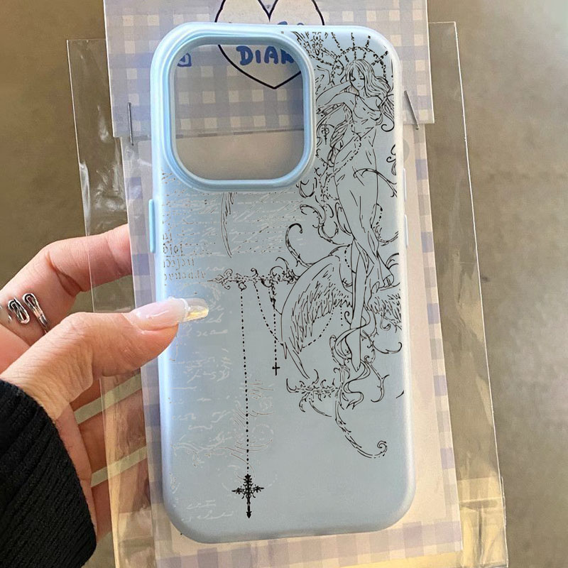 Gothic Style Angel Cross Line  - огляд і ціна Phone Cases Drawing