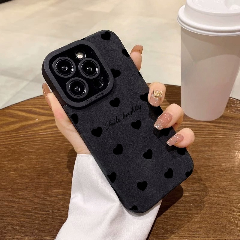 New Luxury Black Love Heart Ph - огляд і ціна Phone Cases Protective