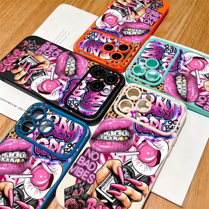 Hip Hop Pink Lips Baby Girl Gr - огляд і ціна Phone Cases Durable