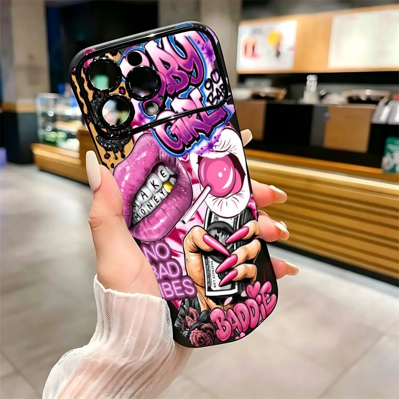 Hip Hop Pink Lips Baby Girl Gr - огляд і ціна Phone Cases Durable
