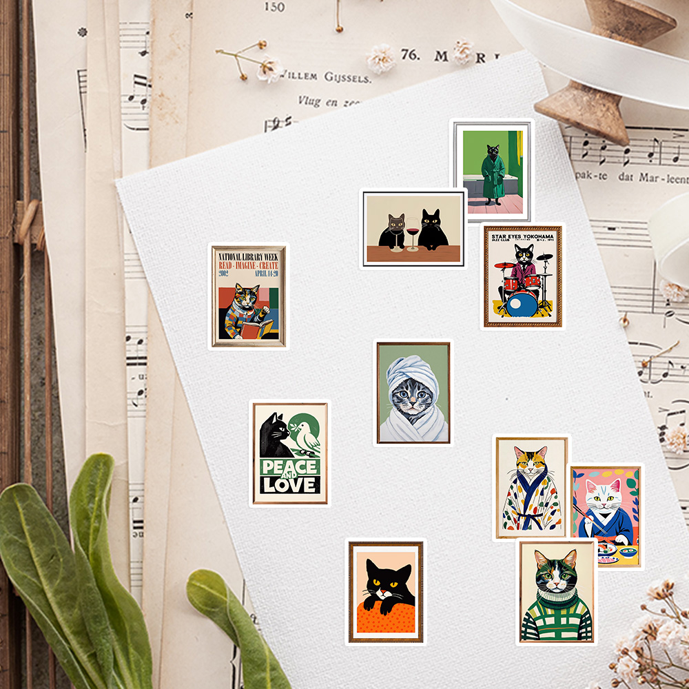 Cute Cat Poster Stickers Water - огляд і ціна Phone Cases Junk