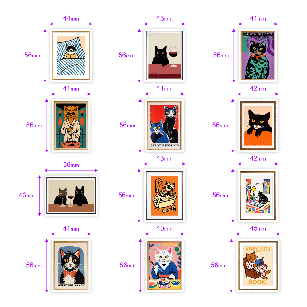 Cute Cat Poster Stickers Water - огляд і ціна Phone Cases Junk