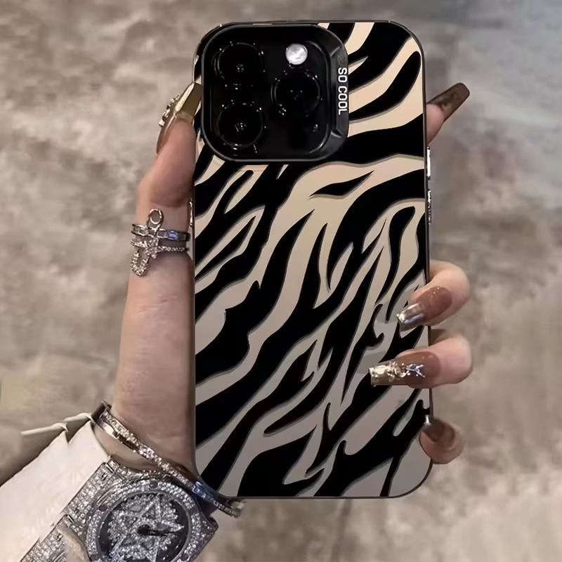 Zebra Pattern Black Advanced I - огляд і ціна Phone Cases Durable