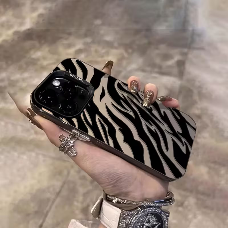 Zebra Pattern Black Advanced I - огляд і ціна Phone Cases Durable
