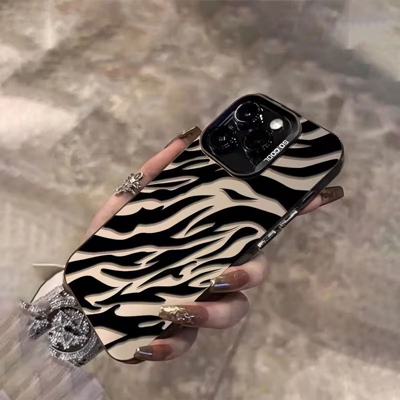 Zebra Pattern Black Advanced I - огляд і ціна Phone Cases Durable