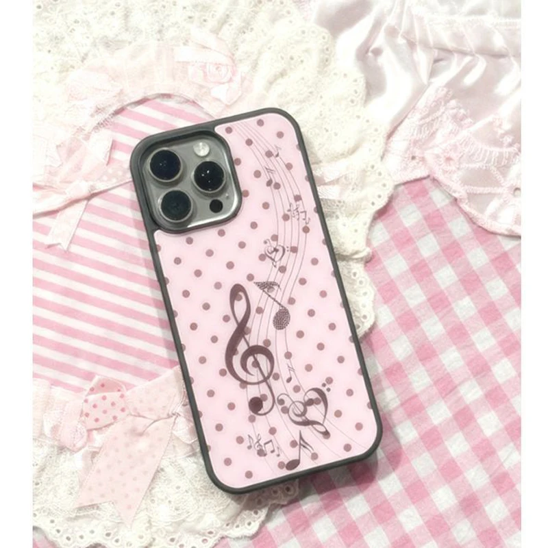 Korean ins Pink Brown Polka Do - огляд і ціна Phone Cases Junk