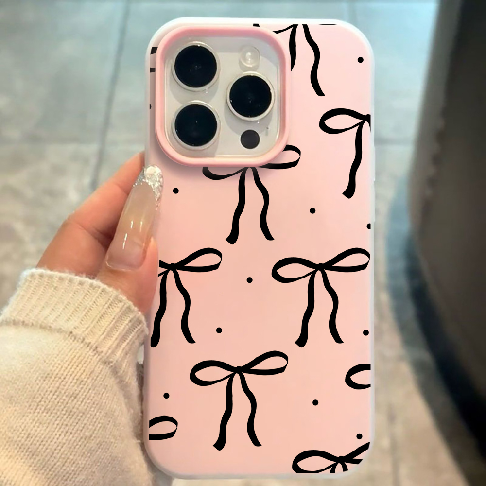 INS Big Black Bow Pattern SIli - огляд і ціна Phone Cases Xiaomi 14T