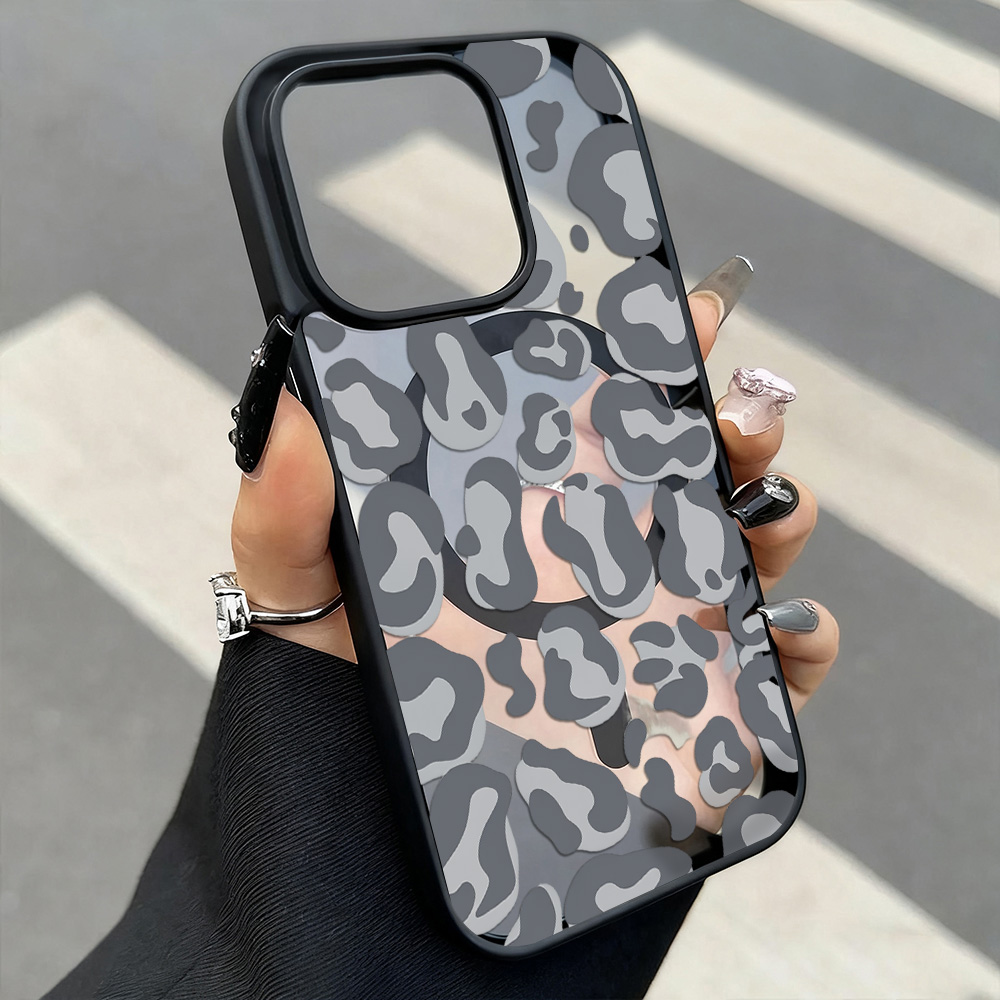 Black Leopard Print Pattern Ca - огляд і ціна Clear Magsafe Case