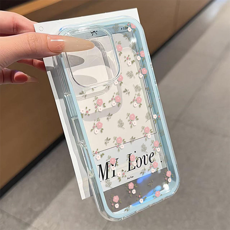 Green Leaves Pink Flower 2in1  - огляд і ціна Phone Cases Protective