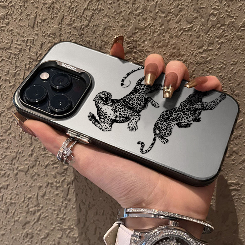 Vintage Leopard Line Art Phone - огляд і ціна Phone Cases Vintage
