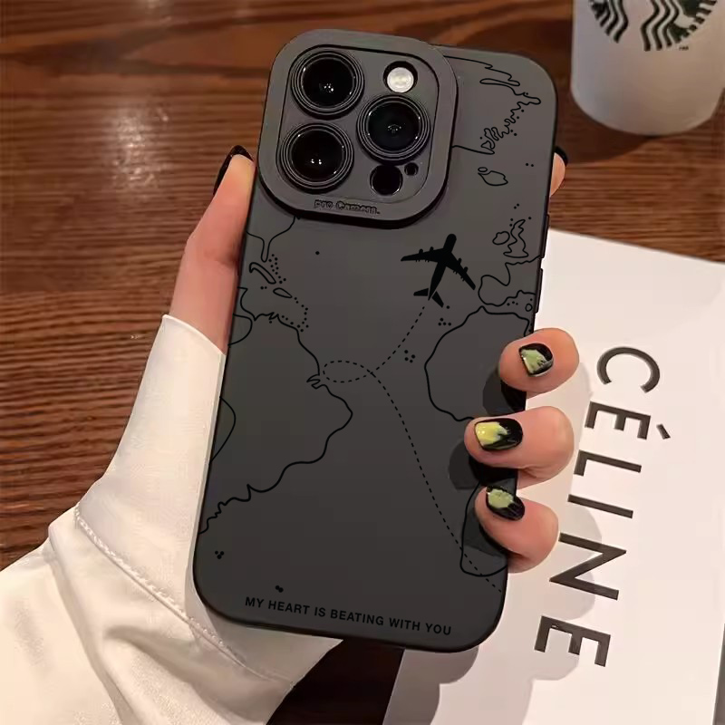 Travel-spired Airplane Route B - огляд і ціна Phone Cases Protective