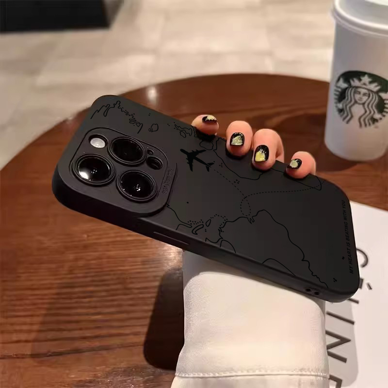 Travel-spired Airplane Route B - огляд і ціна Phone Cases Protective