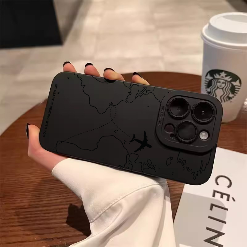 Travel-spired Airplane Route B - огляд і ціна Phone Cases Protective
