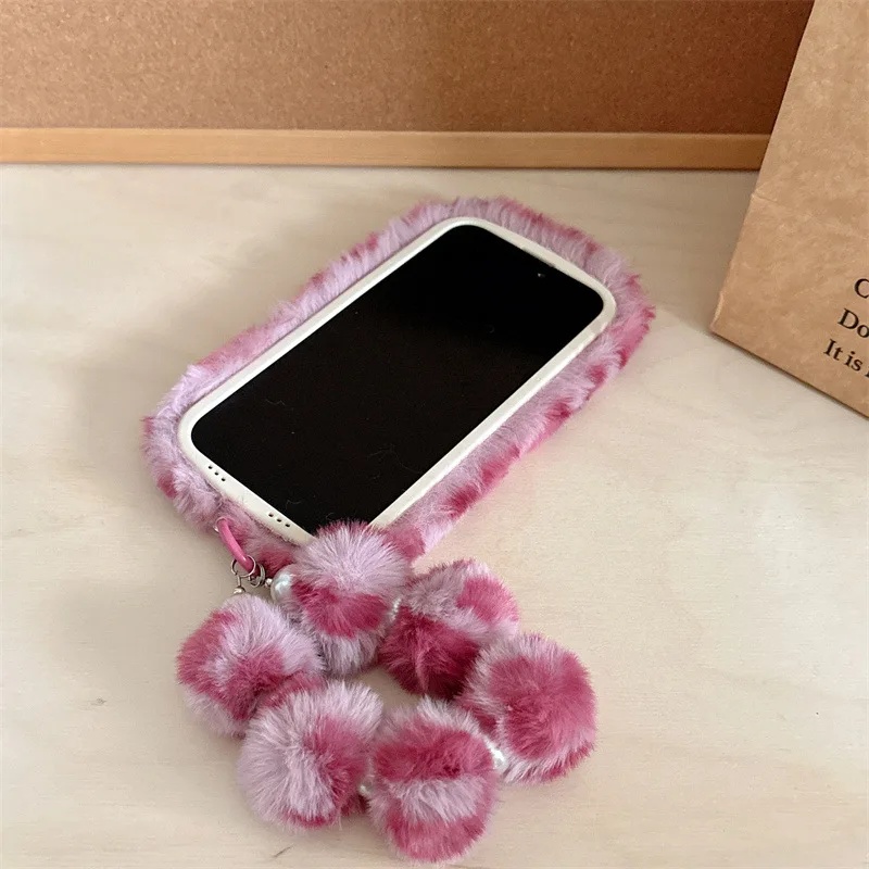 Fashion Leopard Furry Plush Le - огляд і ціна Phone Cases Iphone 16 Pro Max