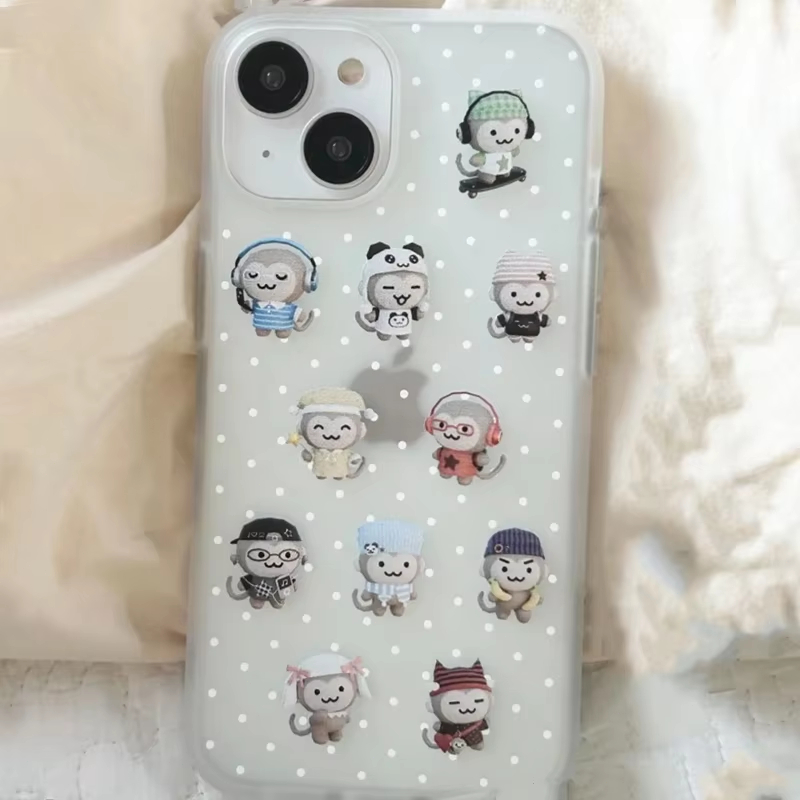 Simple Kawaii Monkey White Pol - огляд і ціна Phone Cases Iphone 16 Pro Max