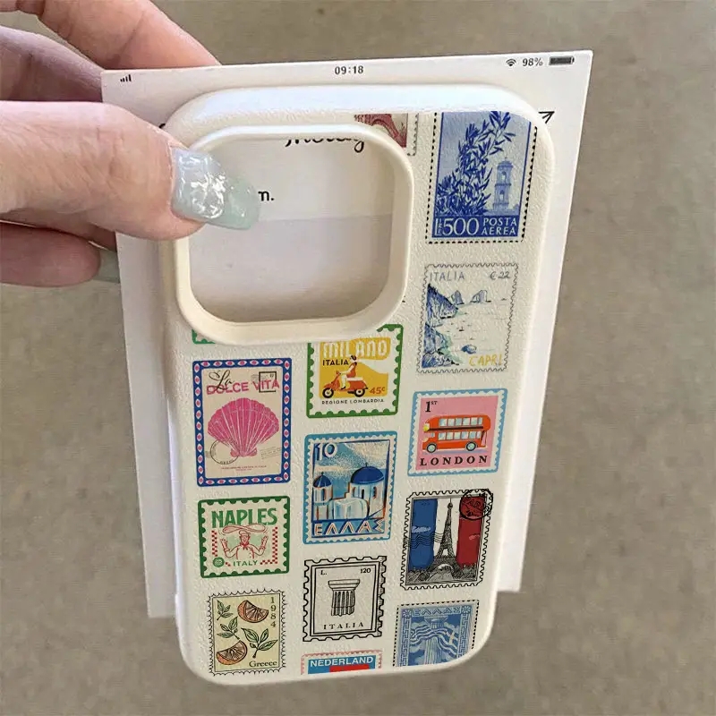 Vibrant Retro Stamp Lichee Des - огляд і ціна Phone Cases Drawing