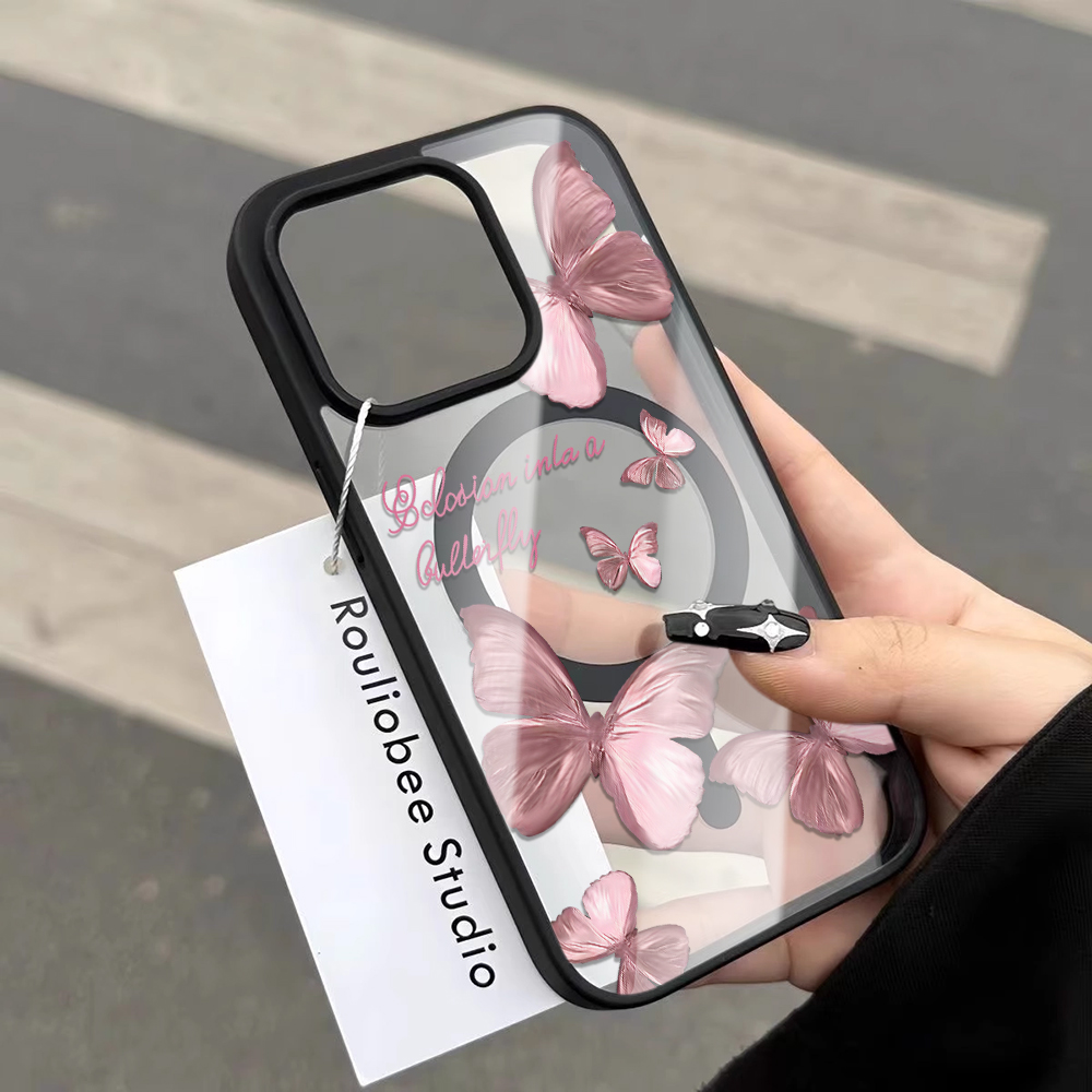 Multiple Powder Butterflies Ph - огляд і ціна Clear Magsafe Case