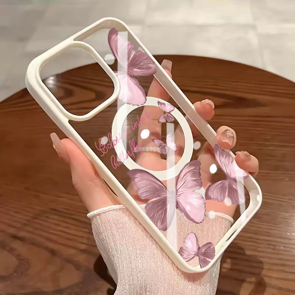 Multiple Powder Butterflies Ph - огляд і ціна Clear Magsafe Case