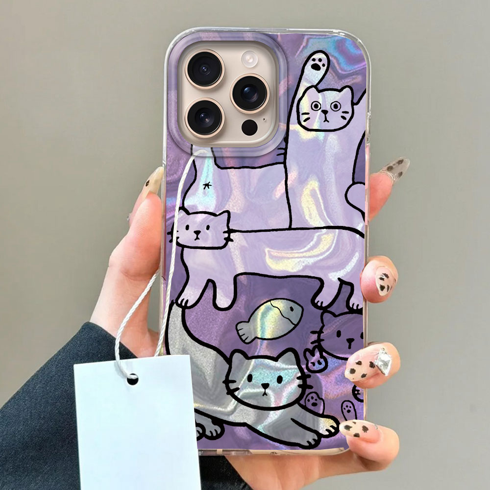 Purple Line Cat Fish Water Tex - огляд і ціна Phone Cases Protective