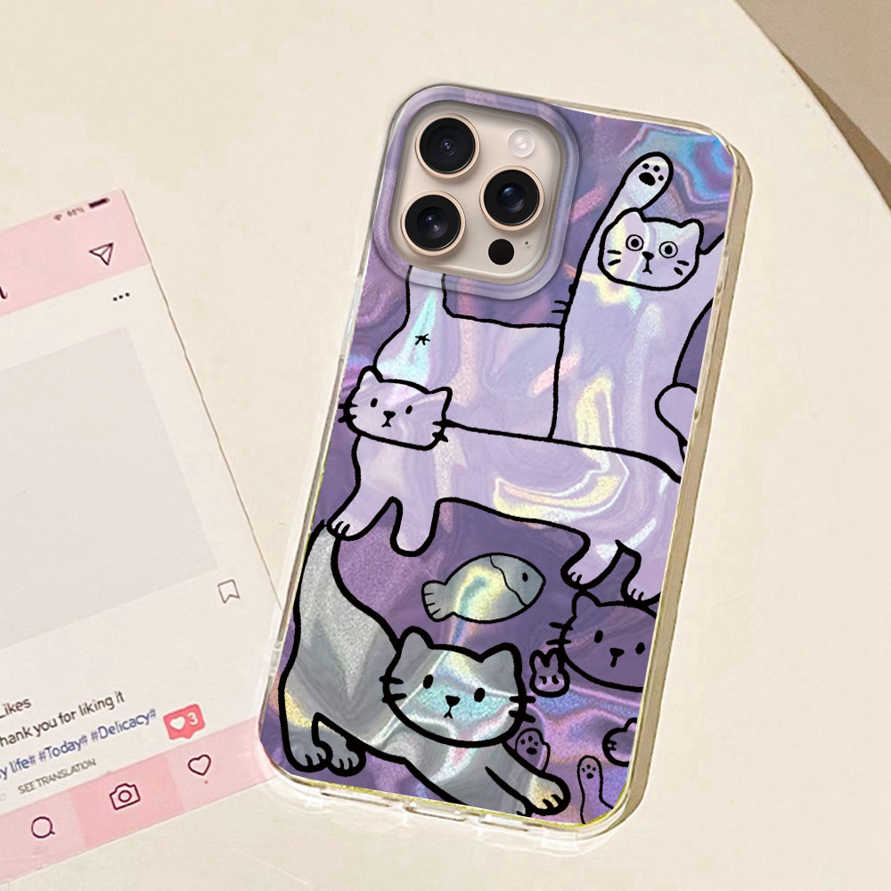 Purple Line Cat Fish Water Tex - огляд і ціна Phone Cases Protective