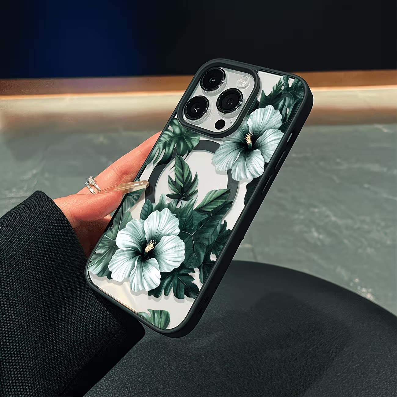 Green Floral Print Phone Case  - огляд і ціна Phone Cases Protective