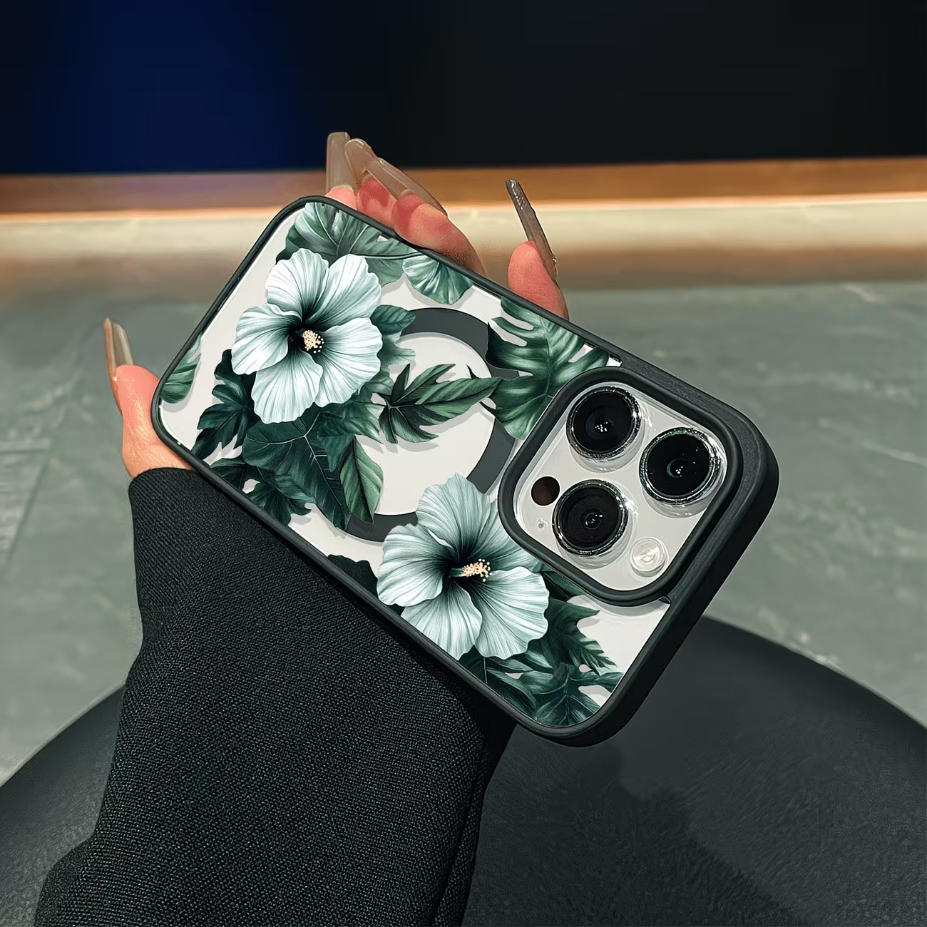 Green Floral Print Phone Case  - огляд і ціна Phone Cases Protective